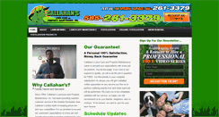 Desktop Screenshot of callahanlawncare.com